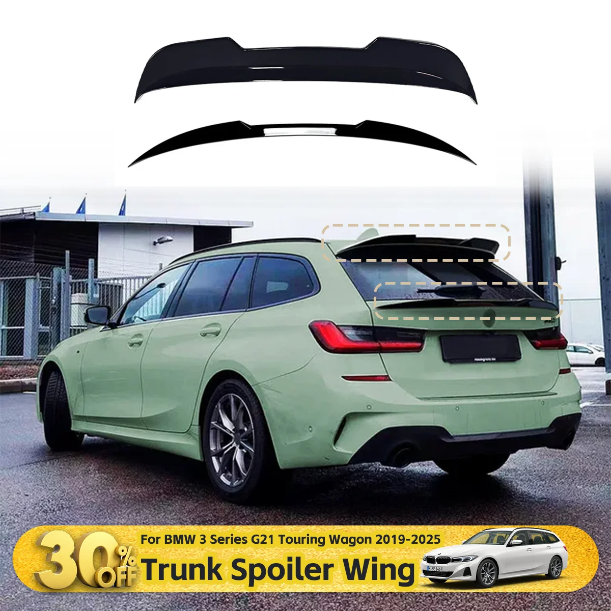 

Rear Spoiler Aerodynamic Trunk Lip Sporty Wing Spoiler For BMW 3 Series G21 Touring Wagon 2019-2025 High Quality Body Kits