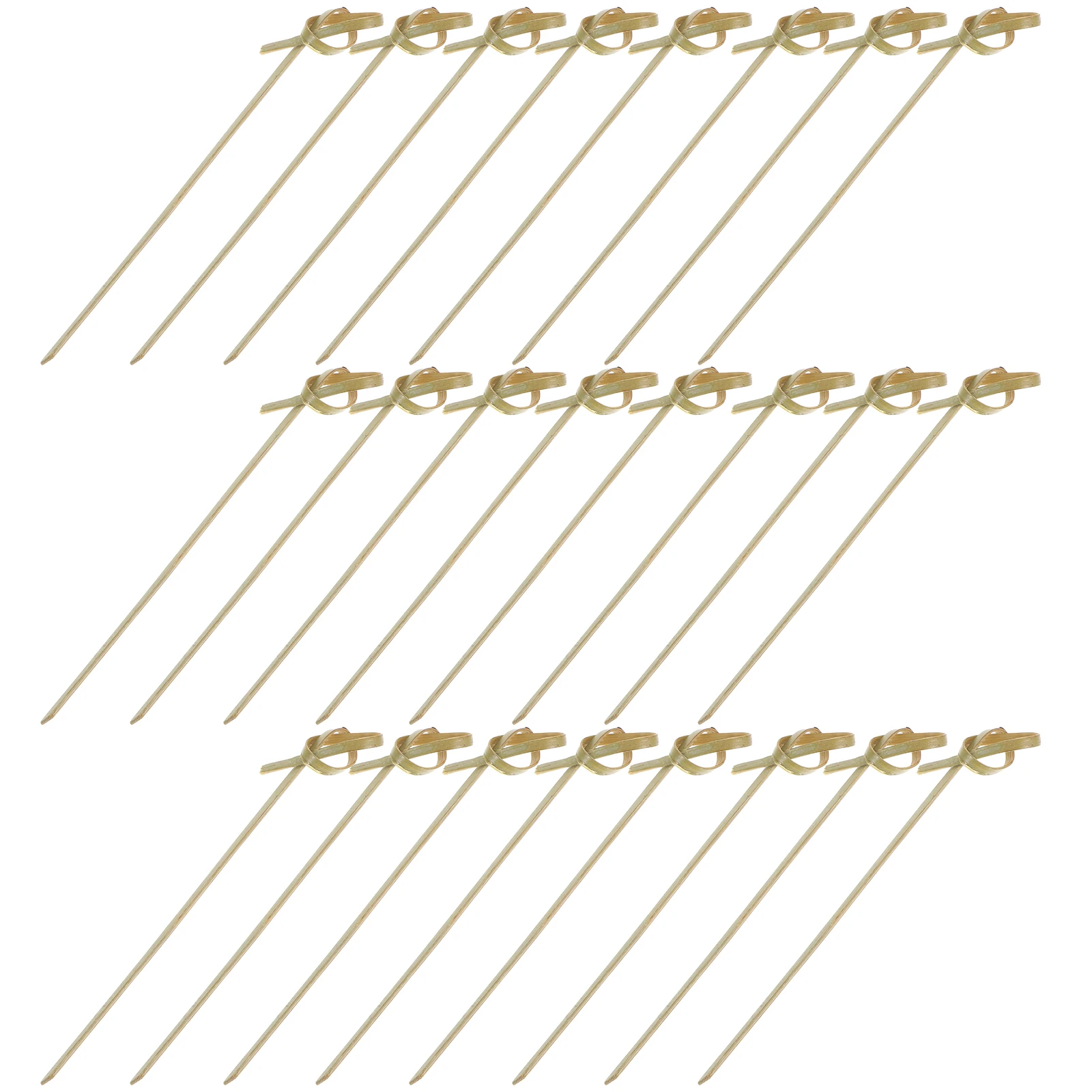 

200 pcs Bamboo Cocktail Picks Fruit Sticks Disposable Wooden Handmade Red Bead Safe Bar Tools