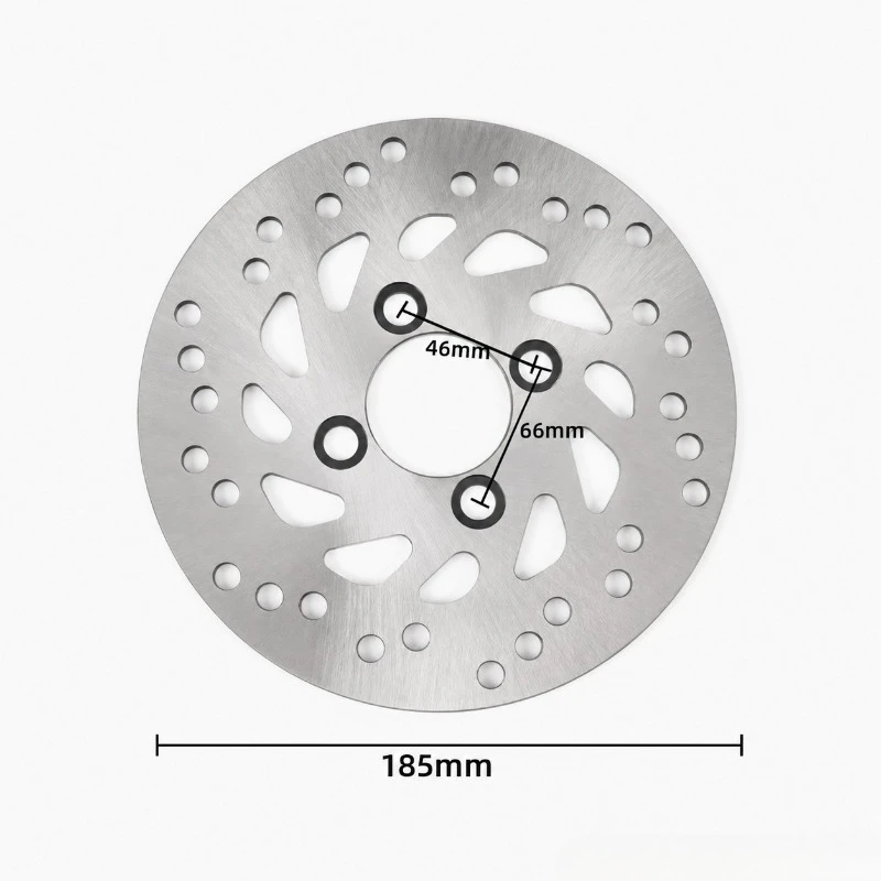 185MM 4-Hole Motorcycle Front Brake Rotor Disc Replacement Part For SUZUKI NEX110 NEX II NEX125Fi VS125 VS150 Address125