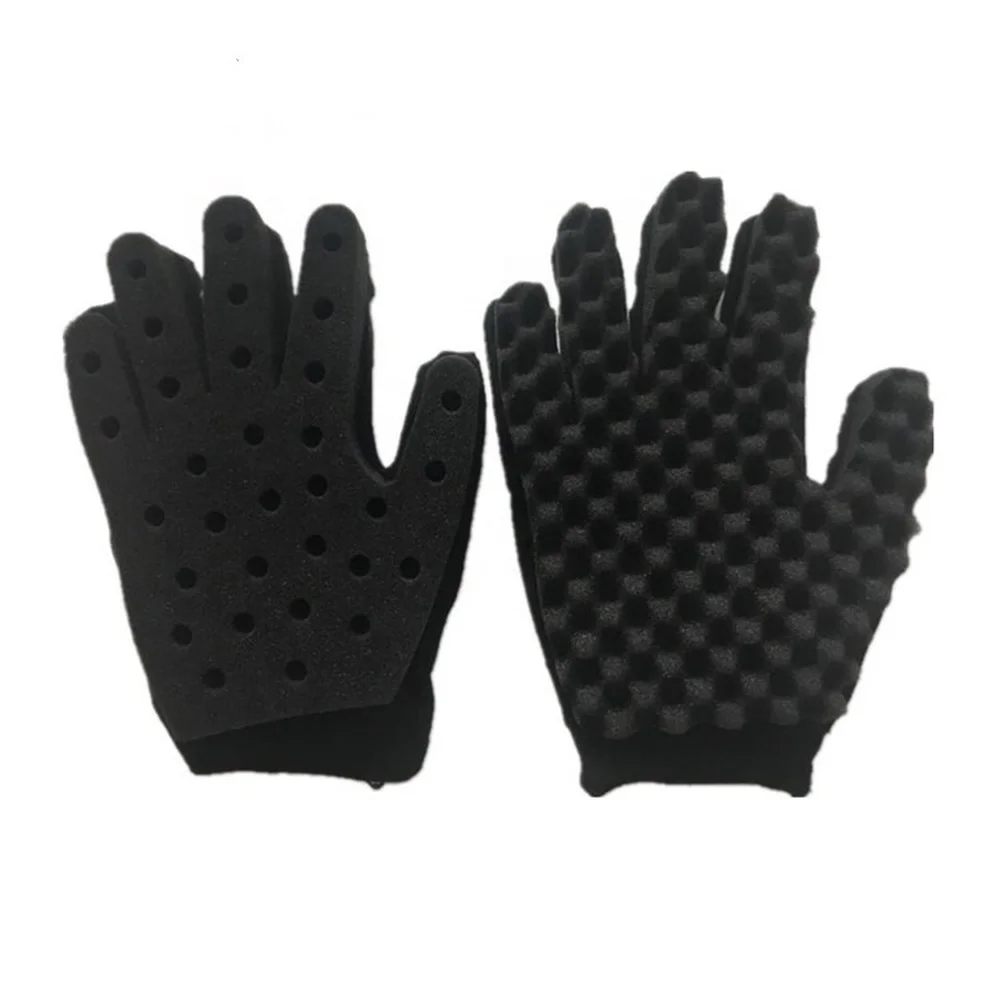 Sponge Wipe Tool Afro Curly Gloves Styling Gloves Curling Sponge Hairdressing Tools Sponge Gloves