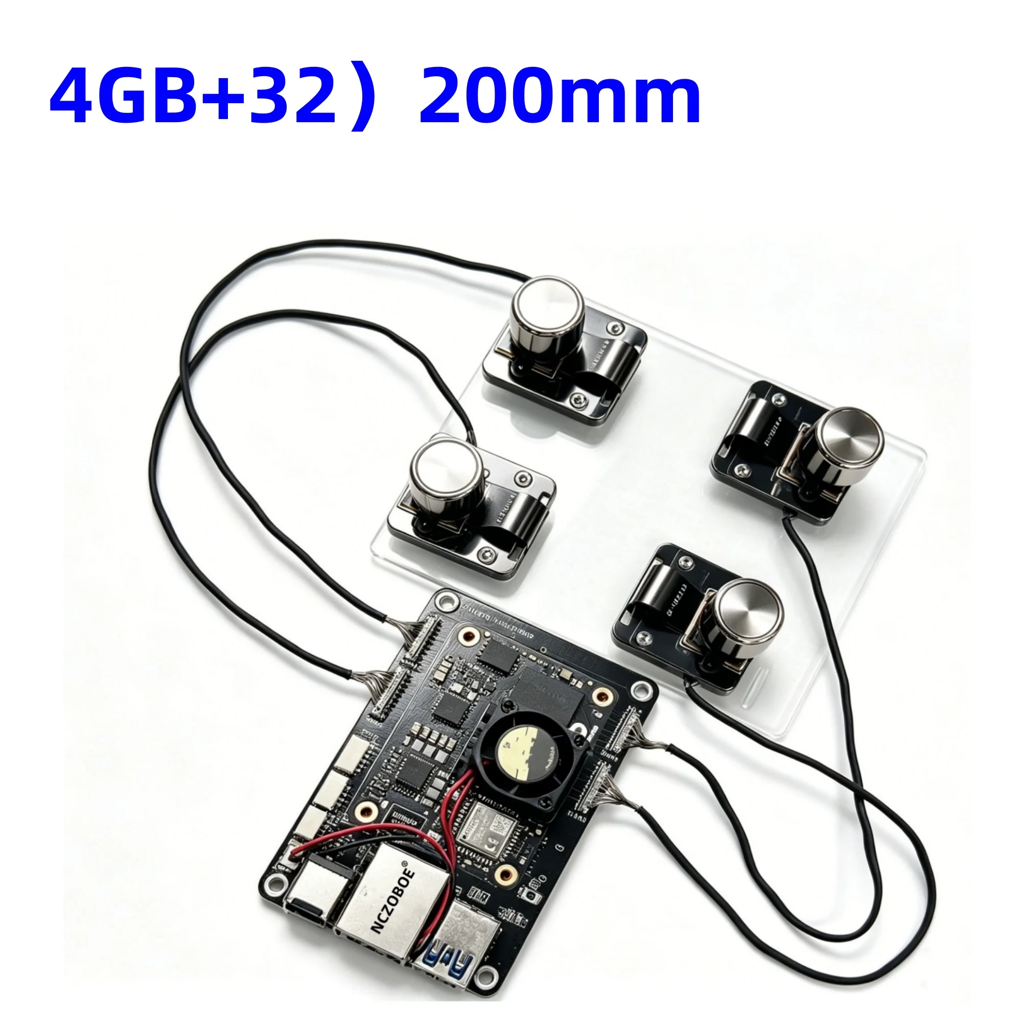 High Computing Power Quad Camera RDK Vision System Camera Robot NCZOBOE 4P Global Shutter, High Frame Rate