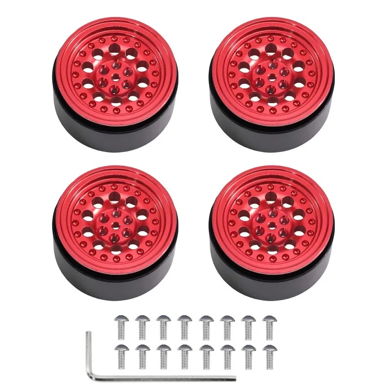 

5mm Hex 40*17mm Alloy Beadlock Wheels for MANGNIU MN82S MND90 MN99S MN78 1/12 RC Crawler Metal Locking Rims Upgrade Parts