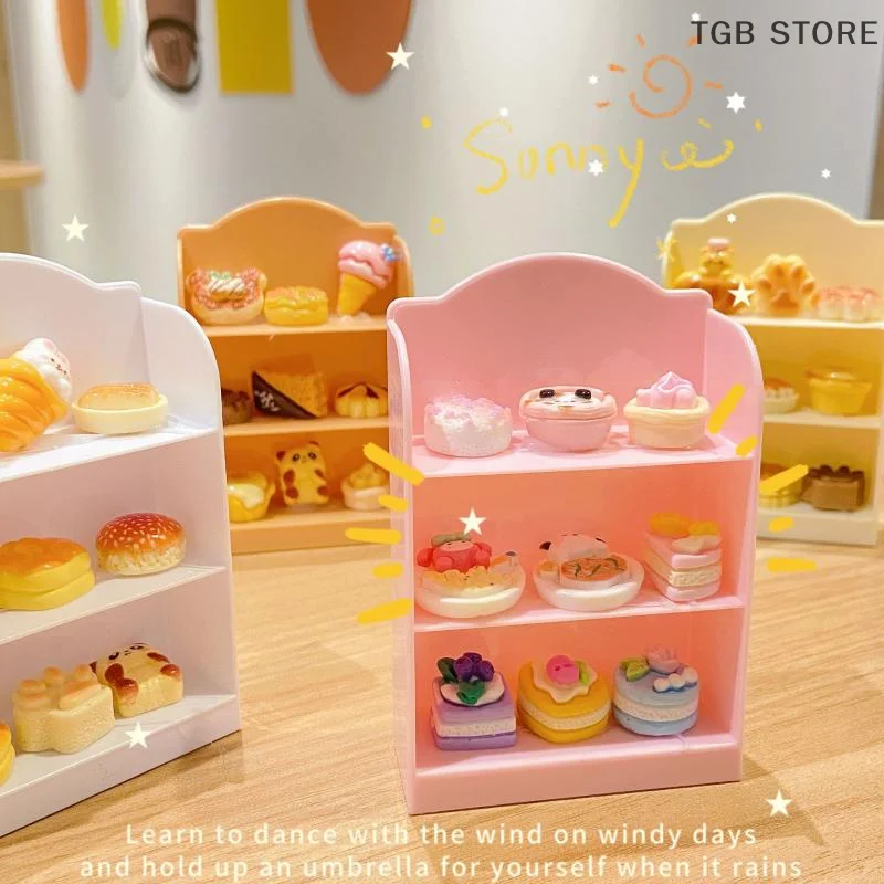 Estante de supermercado en miniatura, soporte de exhibición, estante de almacenamiento para casa de muñecas, decoración de escena, juguete para accesorios para casa de muñecas, 1/12