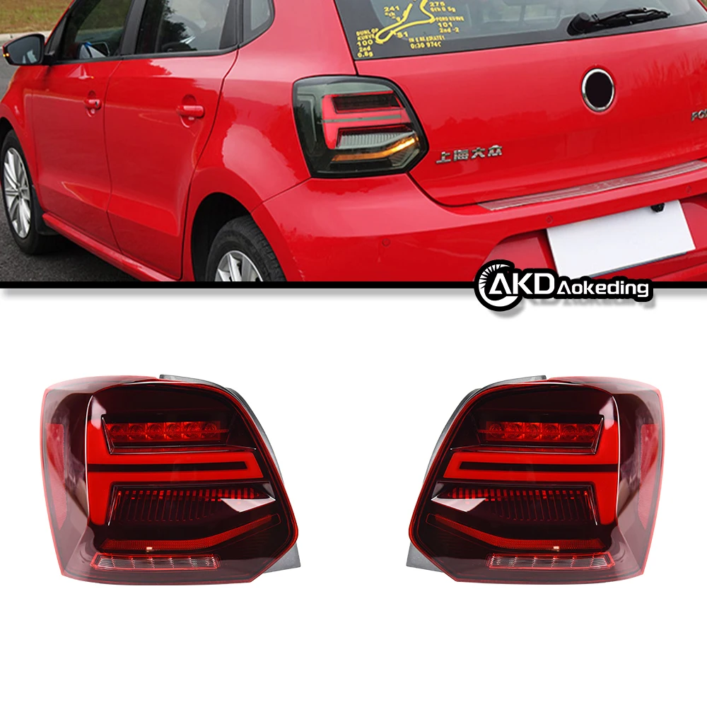 

Auto Tail light Parts For VW Polo 2011-2018 Q2 latest Styling Steering signal Brake reversing light Car Accesorios Modified