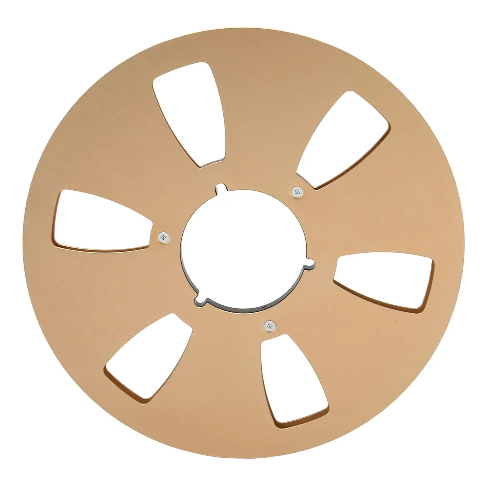 

10 Inch Empty Tape Reel Aluminum Alloy 6 Hole Universal Opening Sound Takeup for Tape Machines