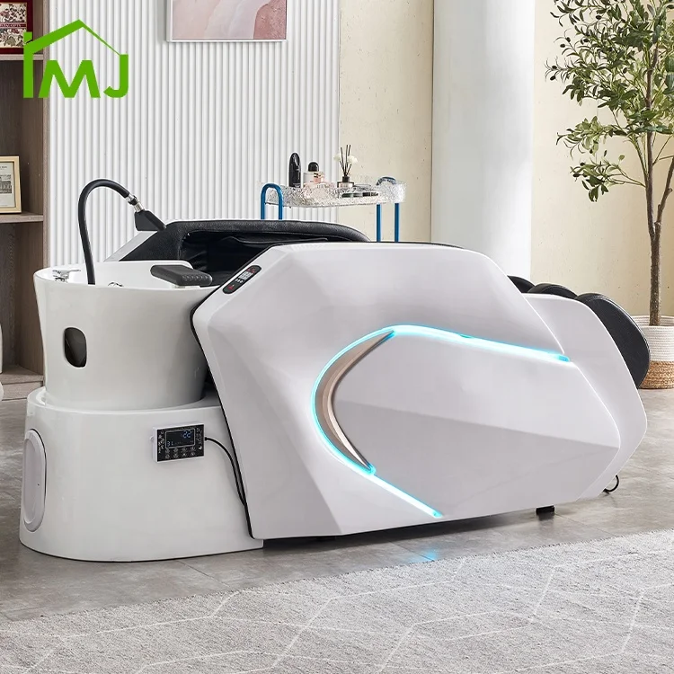 

Beauty Salon Hair Washing Chair Electric Massage Table Head Spa Shampoo Bed