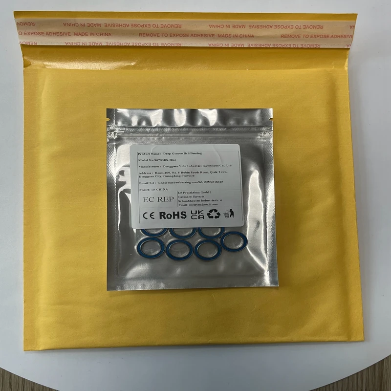 

10 шт. S6700RS-синий 10x15x4 мм подшипник ABEC-7 подшипник из нержавеющей стали синий тонкий подшипник S686RS S688RS SMR85RS SMR95RS