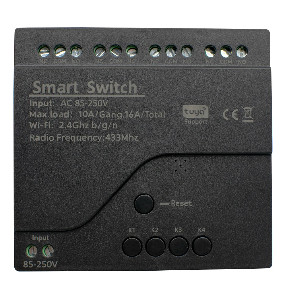 4CH Tuya Smart Wifi Schalter Modul 12V 24V 220V RF433 APP Fernbedienung 4 Kanäle Tipp Relais arbeit Mit Alexa Google Hause – Detail 14