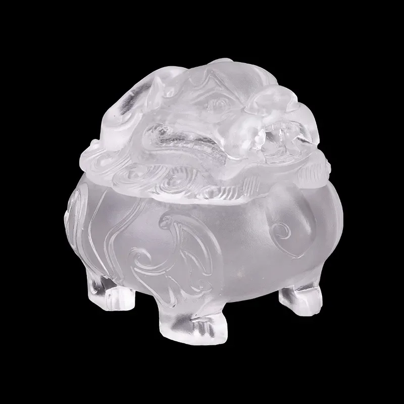 Vintage Glazed Dragon Beast Incense Burner Ceramic Aromatherapy Furnace for Home Living Room Study Desk Decoration Buddhist