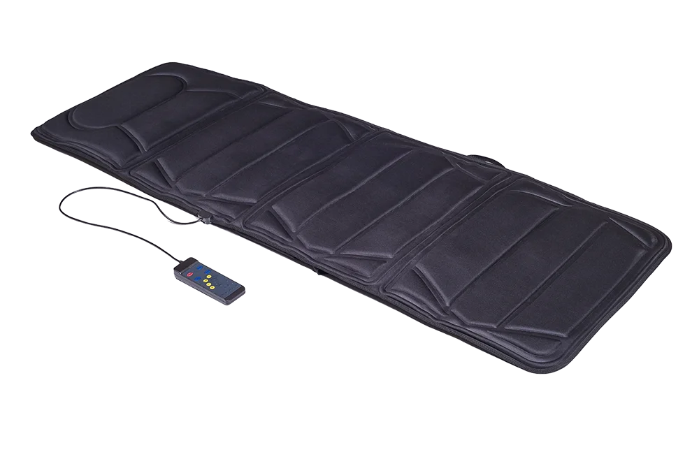 Smart Library 2024 Hot Sell Electric Heated Massage Cushion Mat Full Body Neck Lumbar Back Seat 10 Motors Vibrating Home Sofa Ma