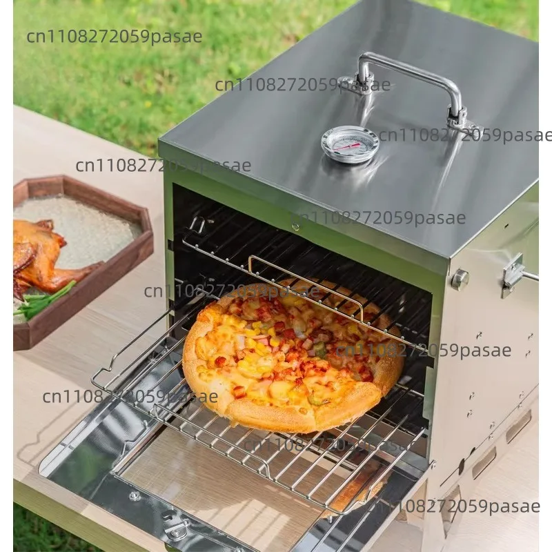 B72 Stainless Steel Fully Foldable Oven with Viewing Window for Home and Commercial Use