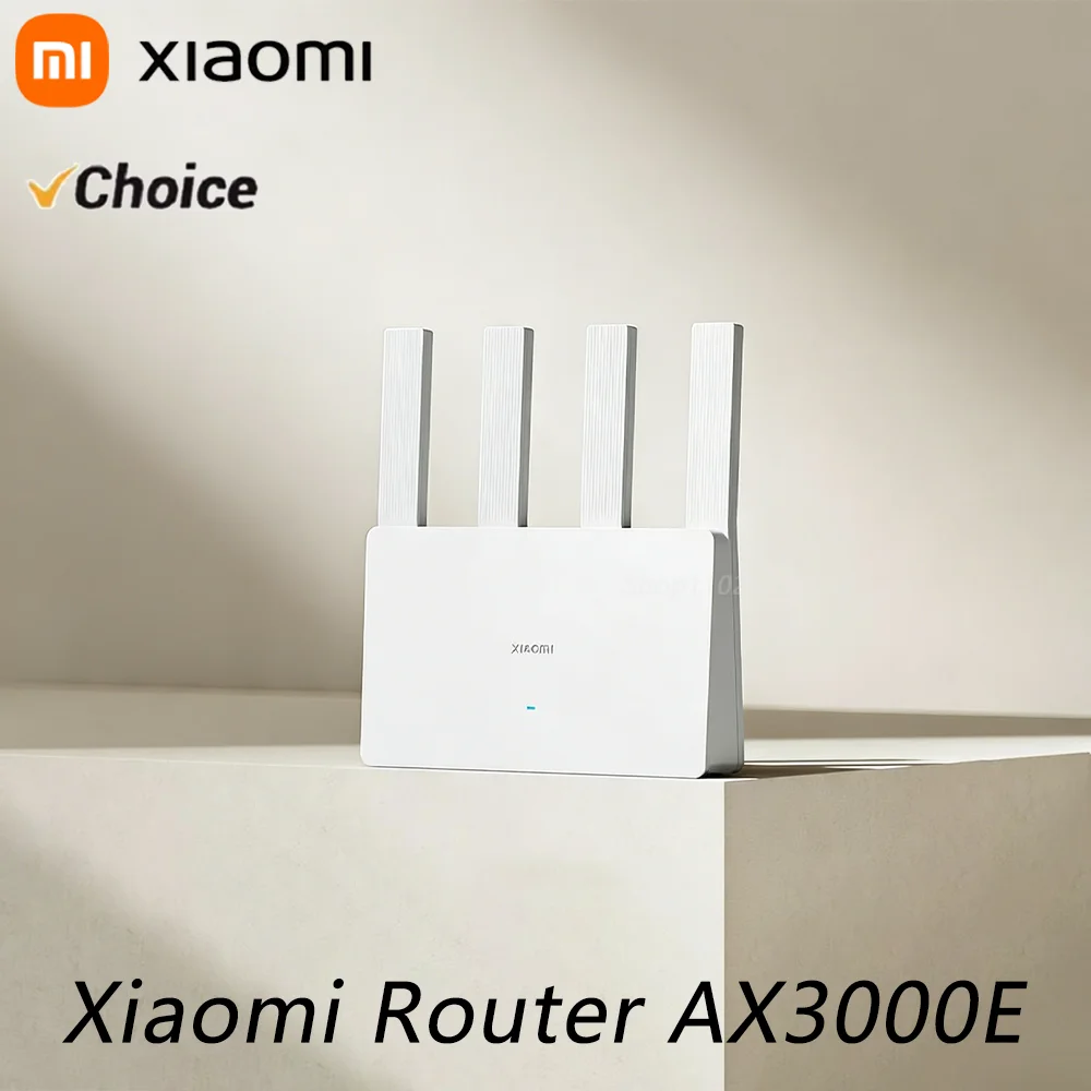 Xiaomi Router AX3000E WiFi 6 3000Mbps Dual-Band Gigabit Qualcomm Chip Dual WAN Ports 256MB Large Memory Mesh Networking CN