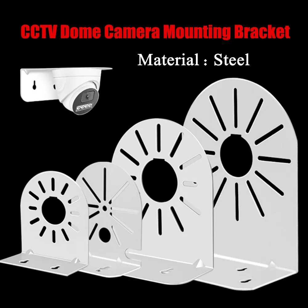 

2.5'' 4.5'' 6.5'' Right Angle Wall/Ceiling Mount Bracket Holder Monitoring Hemisphere Support for Hikvision Dahua IP Dome Camera