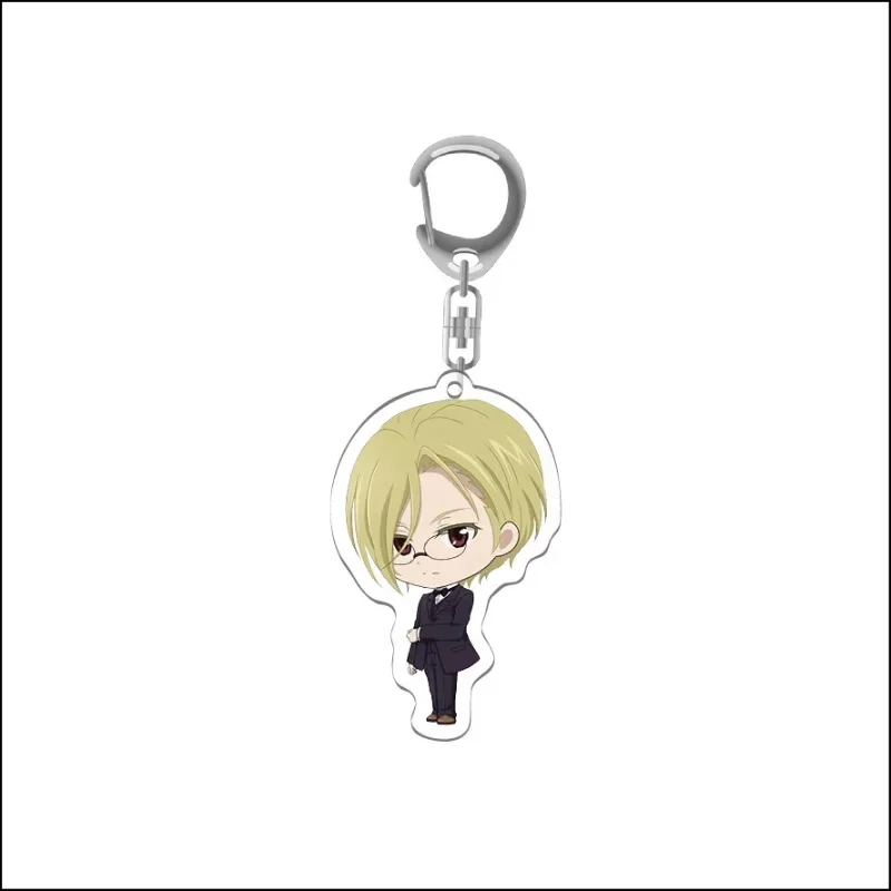 Hot Anime Moriarty The Patriot Keychain Cartoon Acrylic Display Model Pendant Key Chain Key Ring Desktop Decoration Fans Gifts