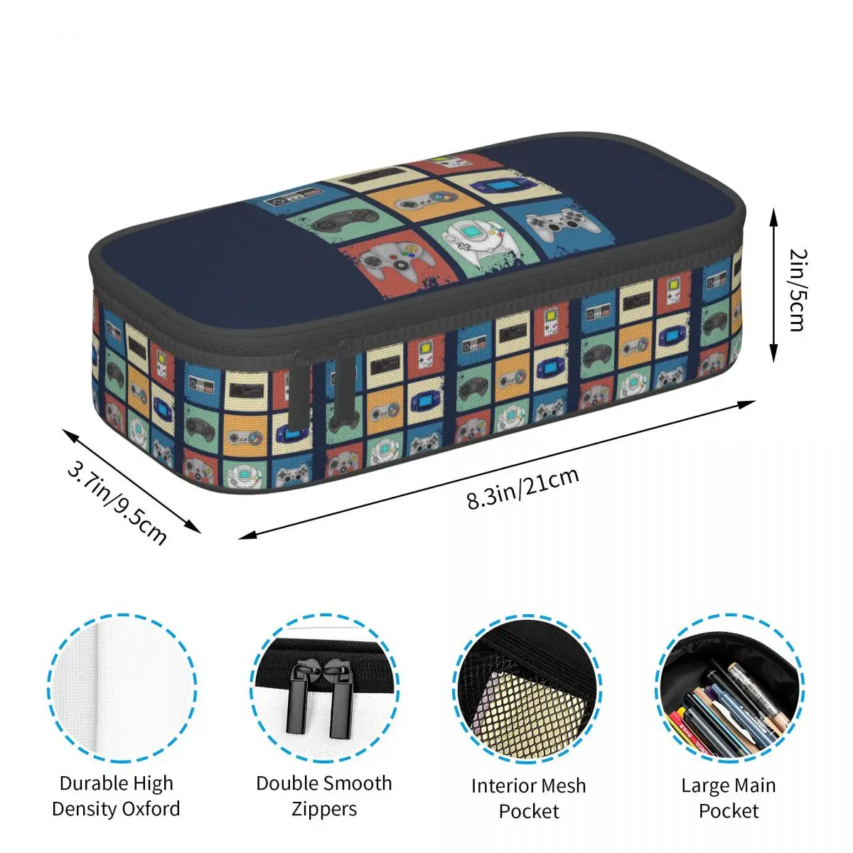 Estuche para lápices Gaming Generations para niños y niñas, caja para bolígrafos escolares, bolsa para lápices, suministros de papelería, bolsa porta bolígrafos