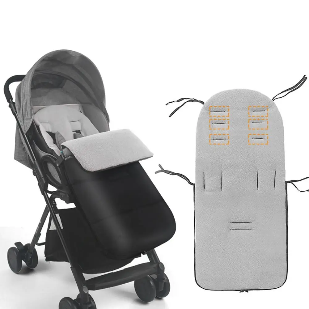 NEW Removable Stroller Cushion Warm Windproof Bunting Bag Thicken Pushchair Seat Mat Pushchair