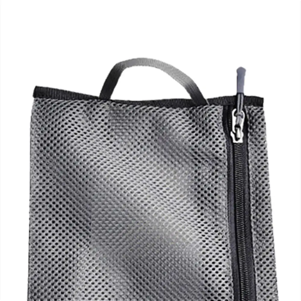 Bolsa de malla para zapatos con cremallera suave, bolsa de almacenamiento multiusos transpirable para natación, bolsa de buceo Visible para deportes al aire libre