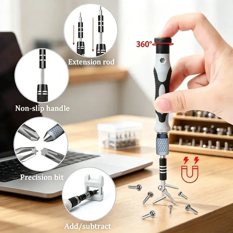 115 In 1 Precision Screwdriver Set Mini Repair Tool Kit Torx Triwing Bits For Computer Macbook Laptop