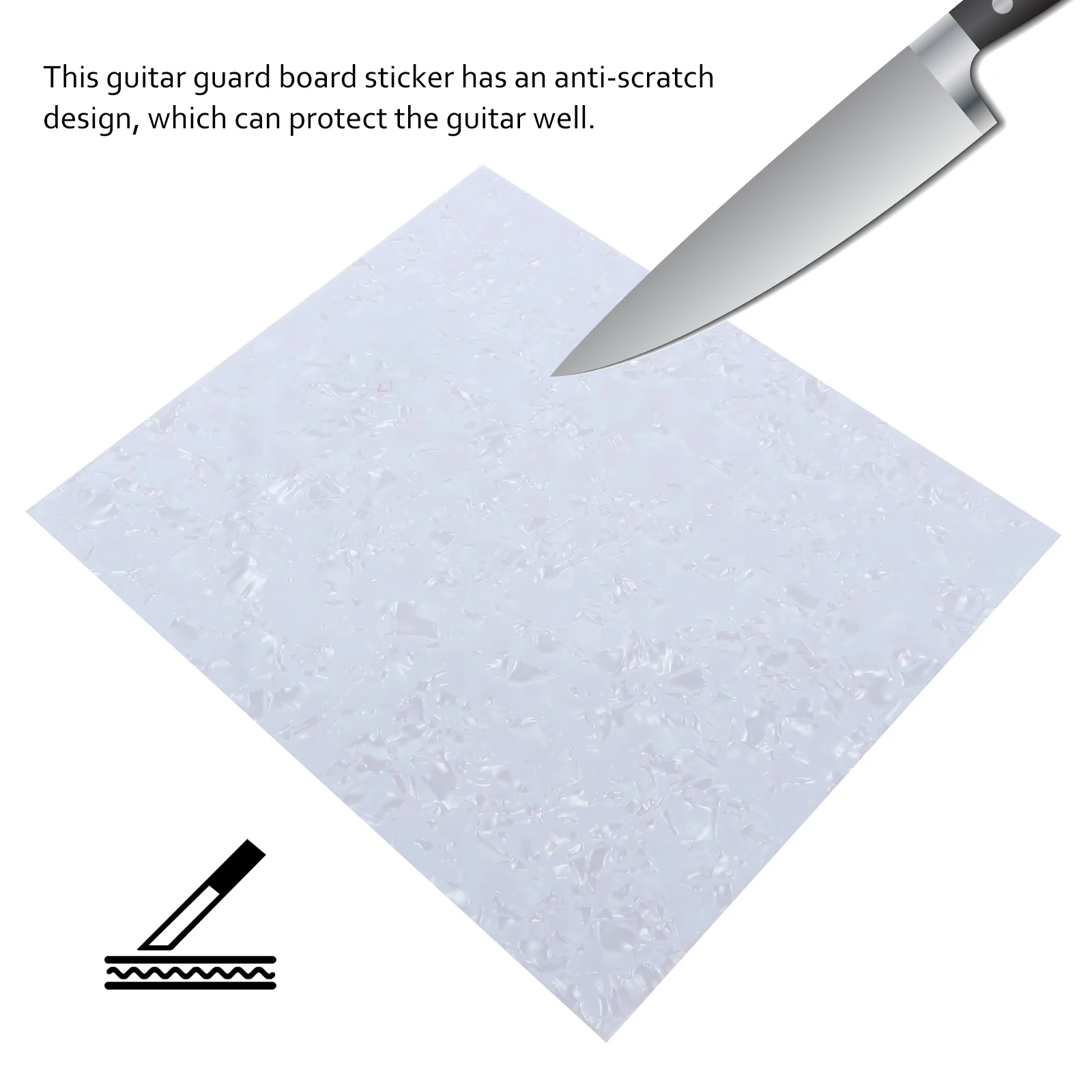 

Guitar Board Stickers Accessories White (partial Material Is PVC)
