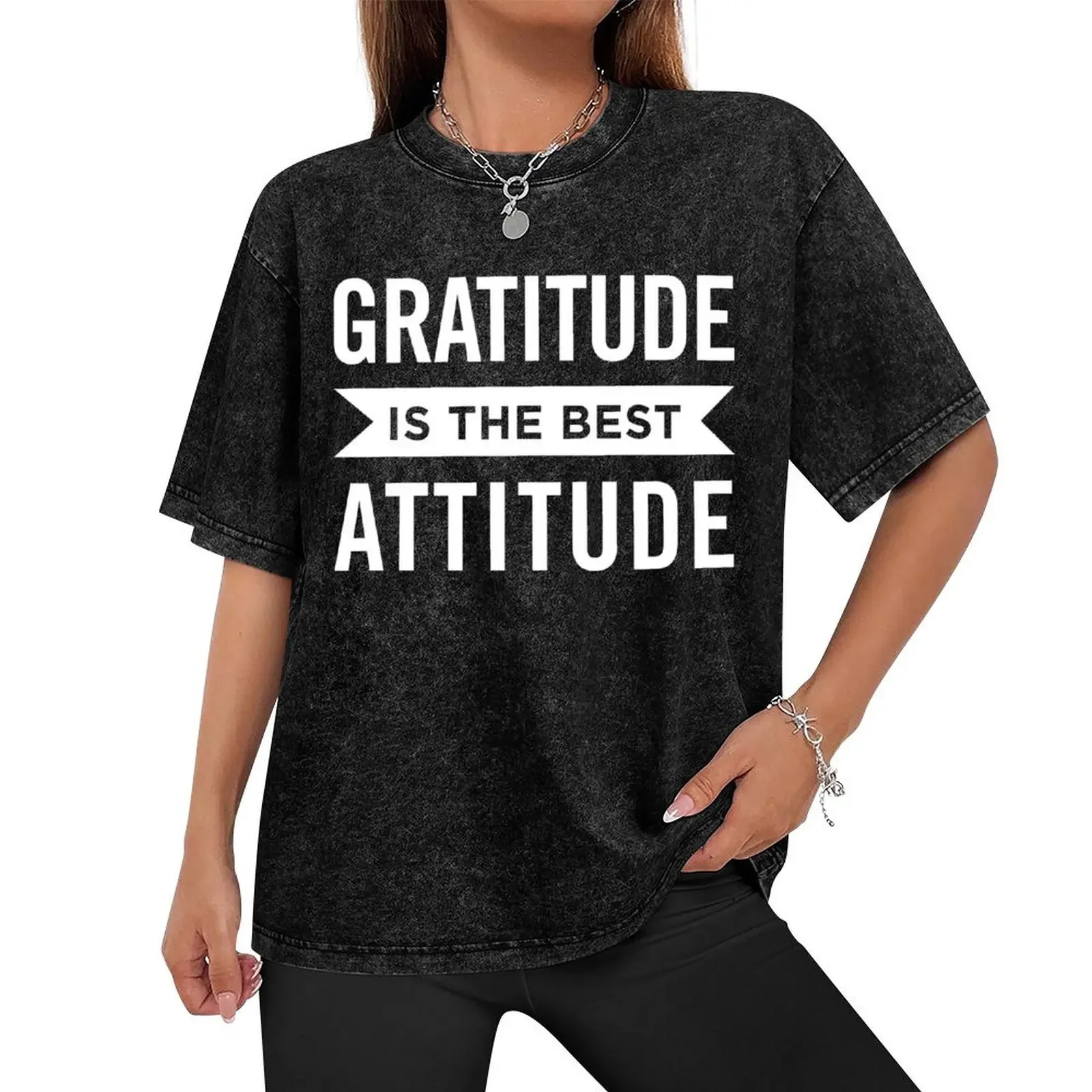 Gratitude Is the Best Attitude Positive Affirmations T-Shirt blanks animal prinfor boys mens t shirts casual stylish