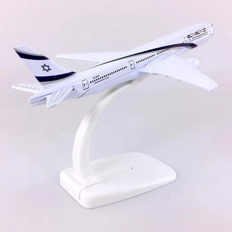 Model Aircraft 16cm for El Al Boeing 777 B777 1/400 Scale Die-Cast Airplane Model kit Gift Collection Or Giving Home Decoration