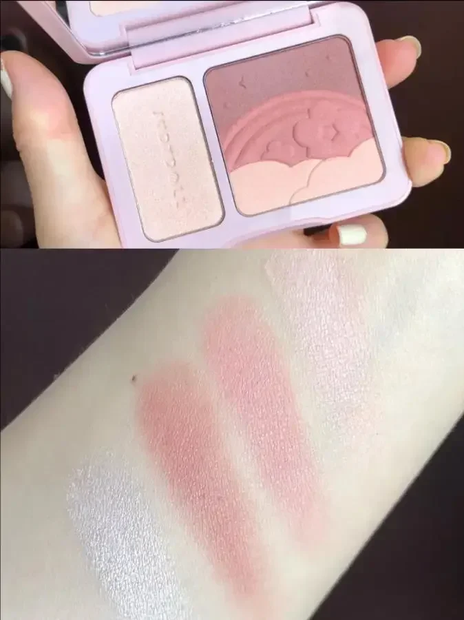 Judydoll Bronzer en Contour Blush Palette Neusschaduw Blusher Gezichtsvitaliteit Naakte make-up Natuurlijke kleurweergave Langdurig