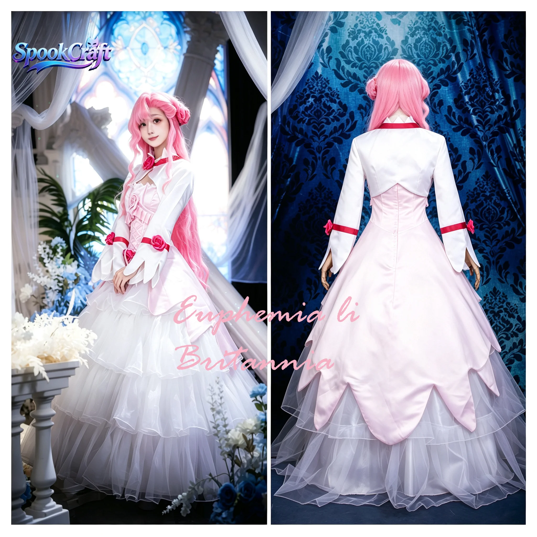 New Arrival Euphemia Princess Cos Full Set High Quality Dress Costume Comic Con Halloween Role Play Outfit