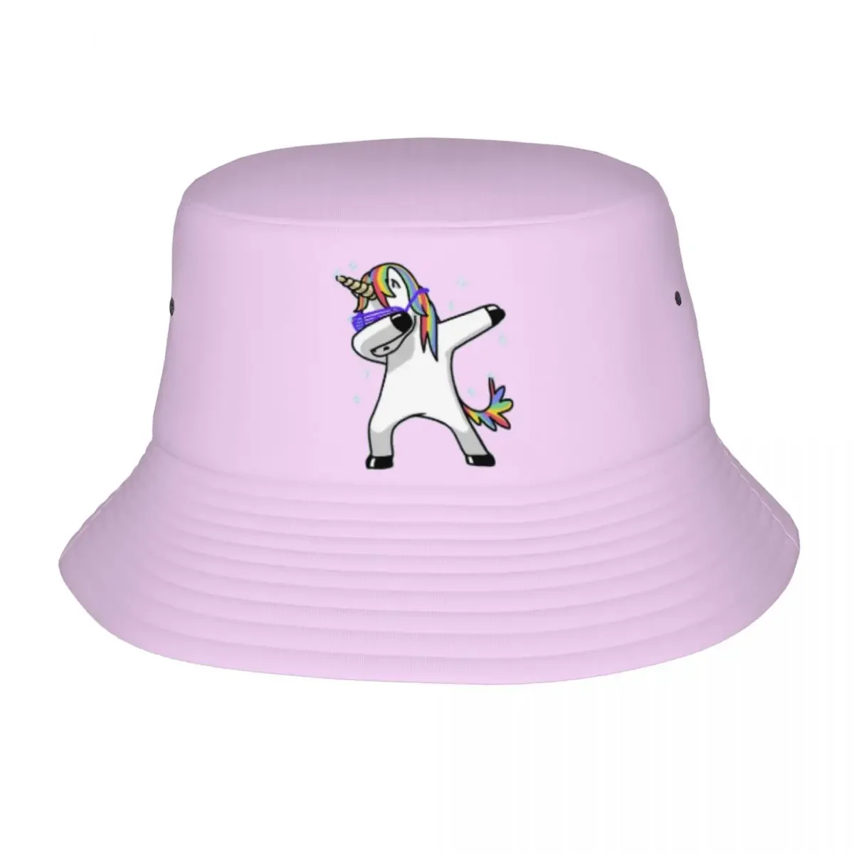 Women Bucket Hat Kawaii Unicorn Vocation Getaway Headwear UV Protection Outdoor Sports Fishing Hats Panamka Dropshipping