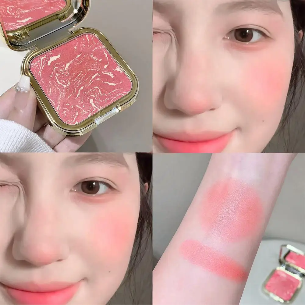 3D Blush Cream Matte Natural Long-lasting Color Facial Contouring Natural Brightening Mashed Potato Blush Cream women Makeup