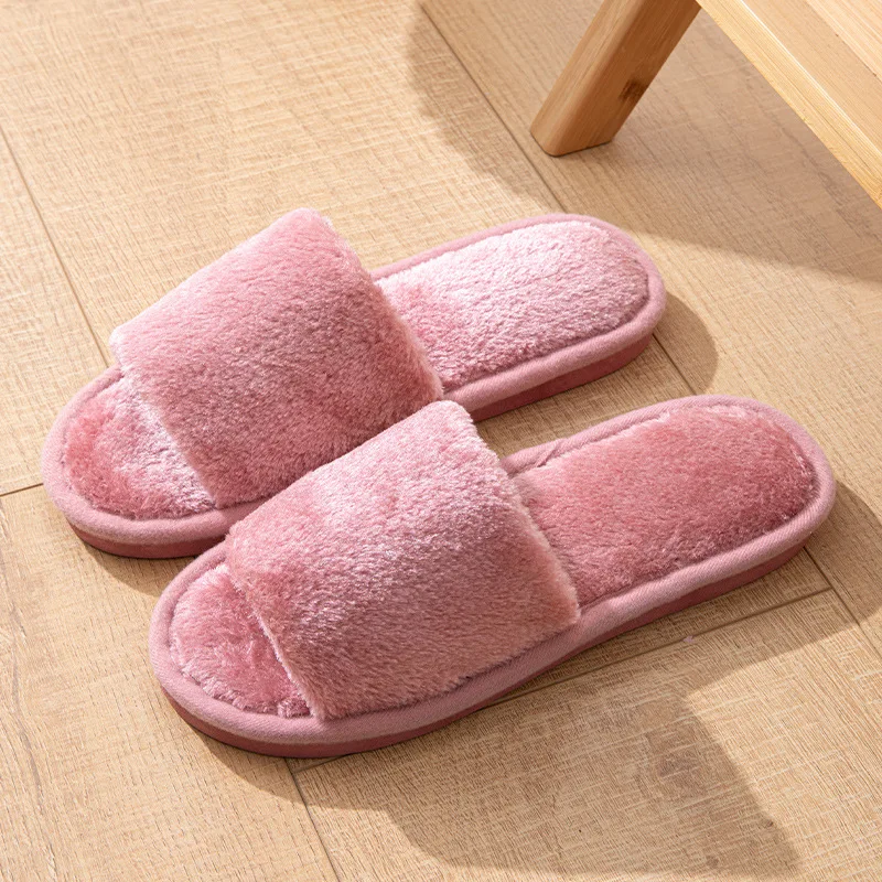 Fluffy Slippers Women Home Fashion Designer Shoes Girls Popular Casual Platform Indoor Fur Slides Ladies Flats Open Toe Elegant