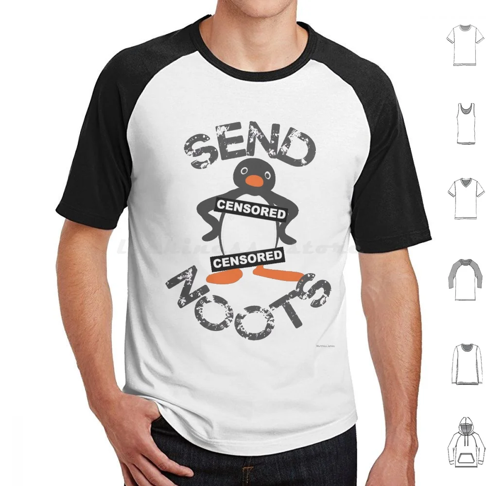 Send Noots Pls T Shirt Cotton Men Women DIY Print Noots Noot Nootnoot Animation 2d Penguin Benedict Cumberbatch