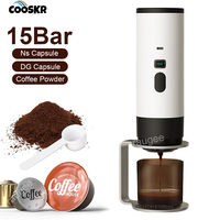 Portable Espresso Machine Rechargeable for Home Car Camping Mini Wireless Coffee Maker 3-in-1 Capsule Powder Travel Coffee Maker