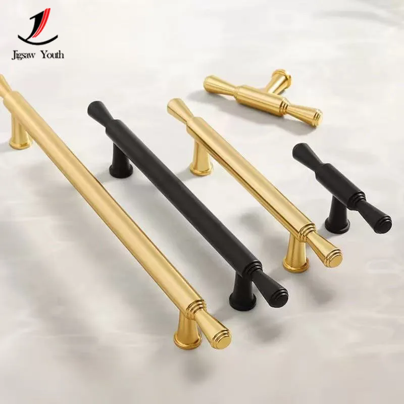 30mm-256mm Zinc alloy Modern Simple Wardrobe Door handle Shoe Rack Drawer Cabinet Knobs kitchen furniture handles