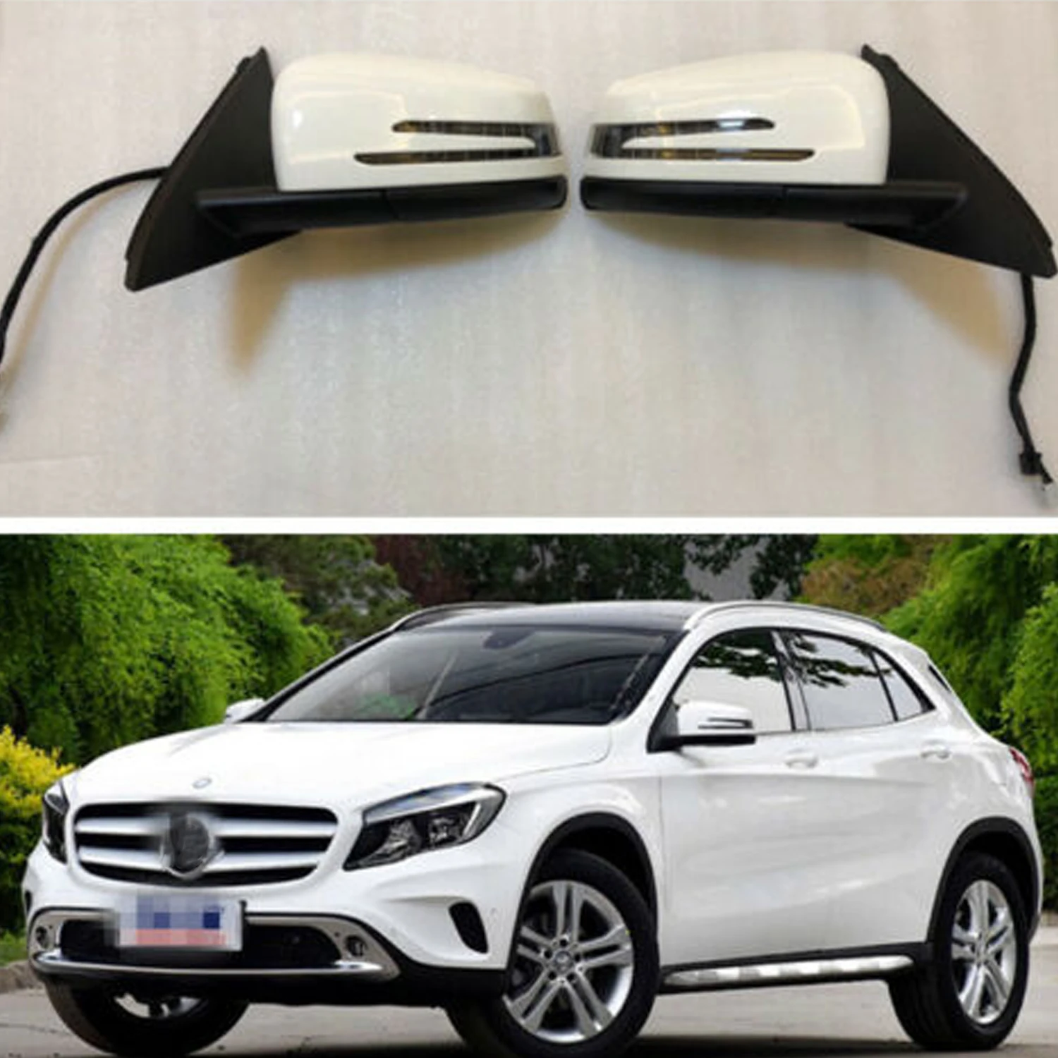 

Pop 1 комплект электрического складного бокового зеркала для Mercedes Benz GLA X156 GLA200 GLA250 GLA180 запасные части для двигателя автомобиля