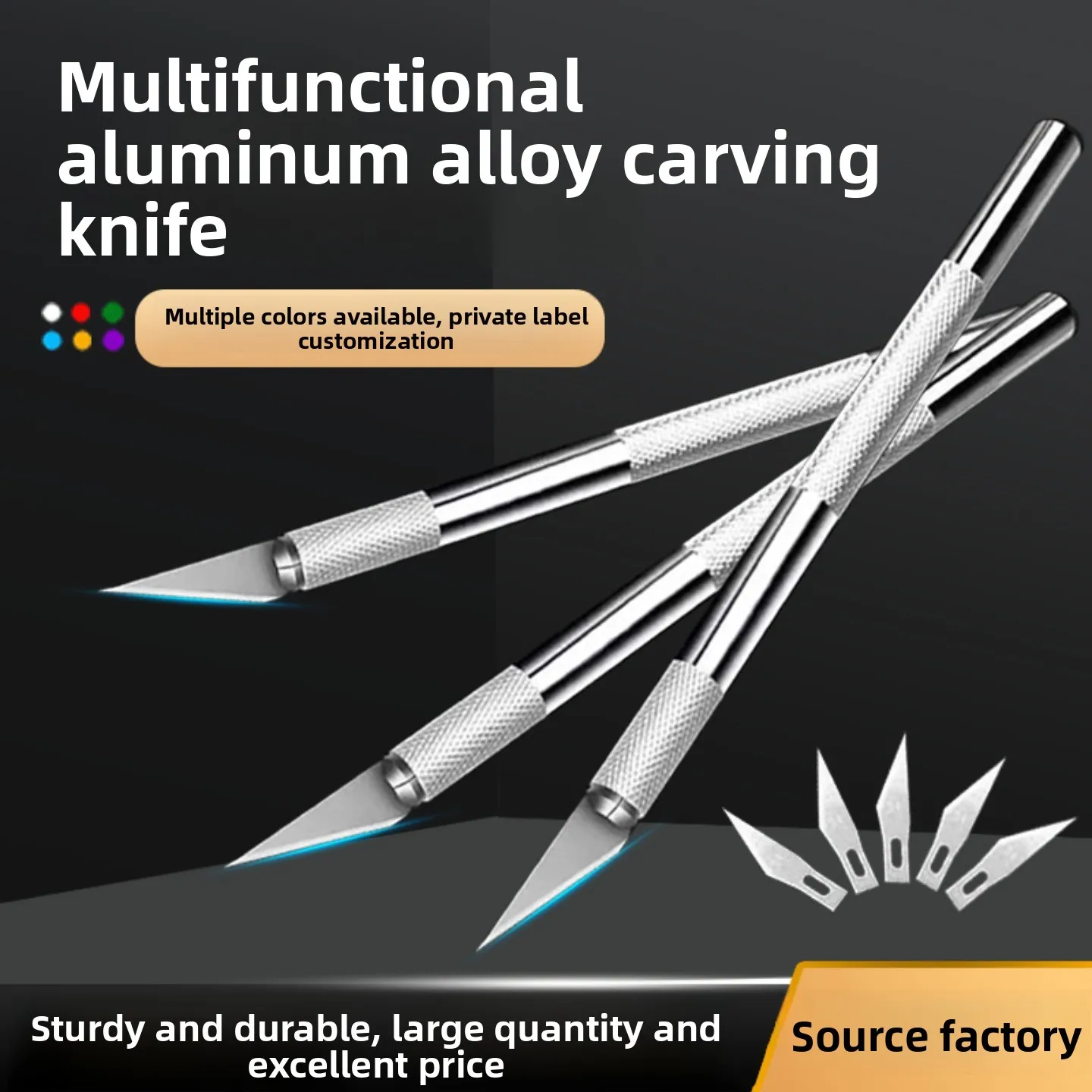 

JZD Small Size Aluminum Alloy Specialized Engraving Knife Set Hand Tool Scissors Art Knife Ideal for Precision Work