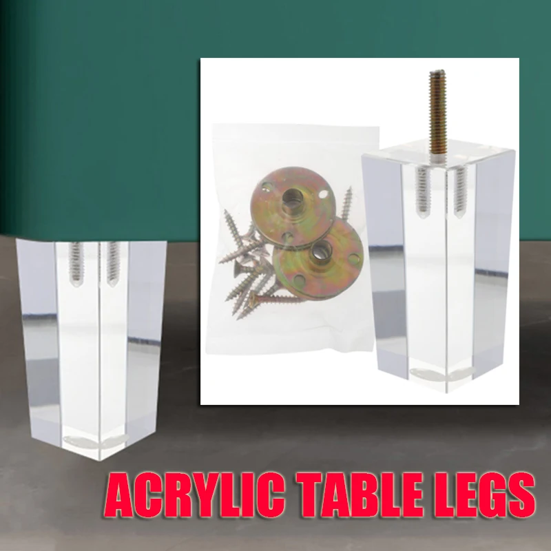 

1pcs Acrylic Furniture Legs Modern Cabinet Sofa Feet for Couch Replacement Chair Clear Explosives Couch Sofa Coffee Chair