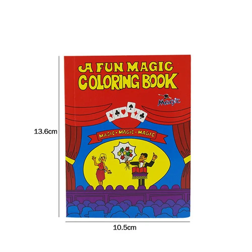 Libro para trucos de magia, accesorios mágicos para trucos de magia, libro para colorear, rendimiento, mentalismo, libros de utilería mágica para niños