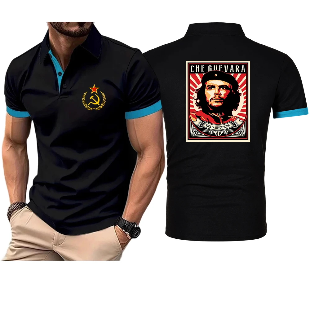 Che Guevara CCCP Hot Sale Men's Summer Casual Breathable Comfortable Polo Shirt Men's Solid Color Short Sleeve T-Shirt T shirt
