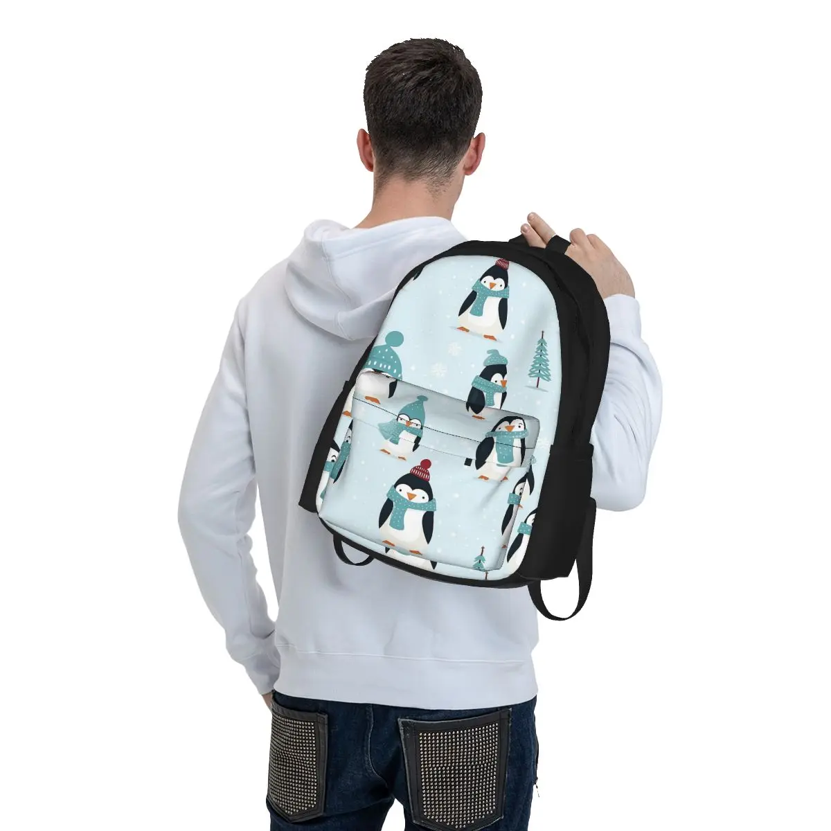 Sacs à dos mignons PenEcolPattern pour garçons et filles, cartable pour étudiants, sacs d'école, sac à dos de dessin animé pour enfants, sac à dos pour ordinateur portable, sac initié