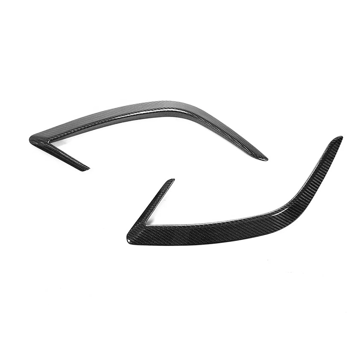 LHD RHD Car Styling Real Dry Carbon Fiber Rear Bumper Lip Side Vent Cover Trim Decoration Sticker For Kia Stinger 2018-2023