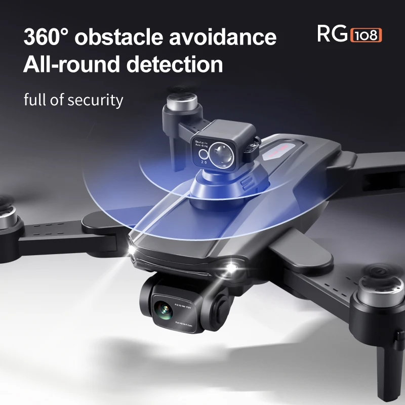 RG108 PRO GPS Drone 8K Professional Dual HD Camera FPV 1200m Aerial Photography Brushless Motor Foldable Quadcopter Toys Gift