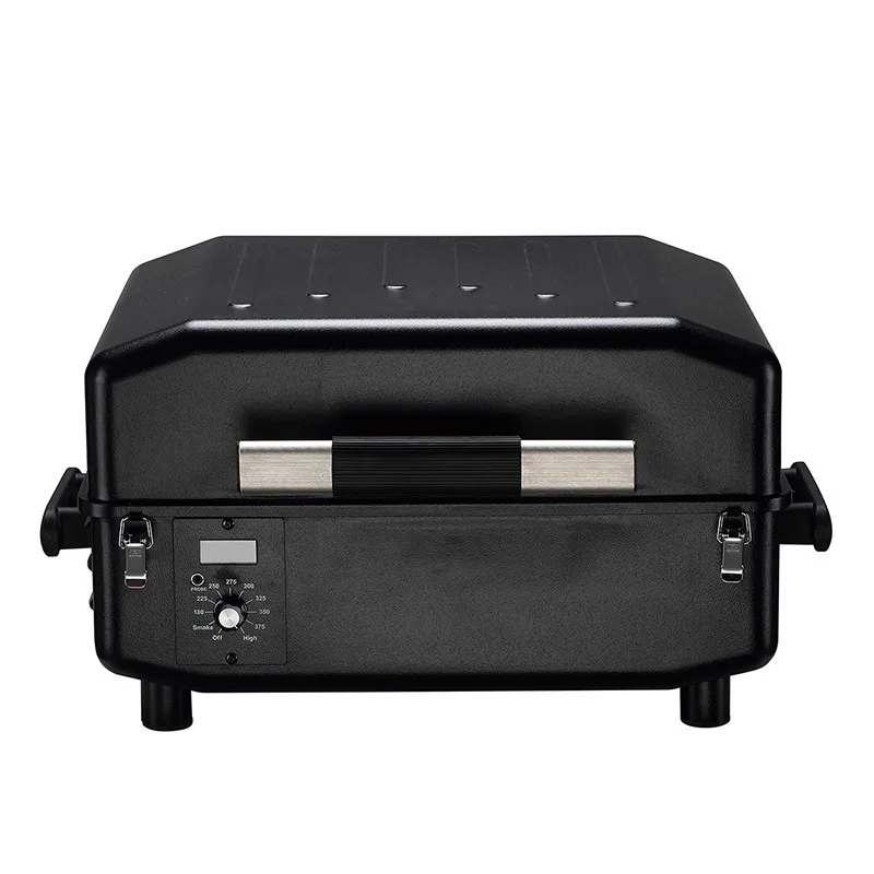 Electric wood pellet grill, digitally controlled electronic ignition