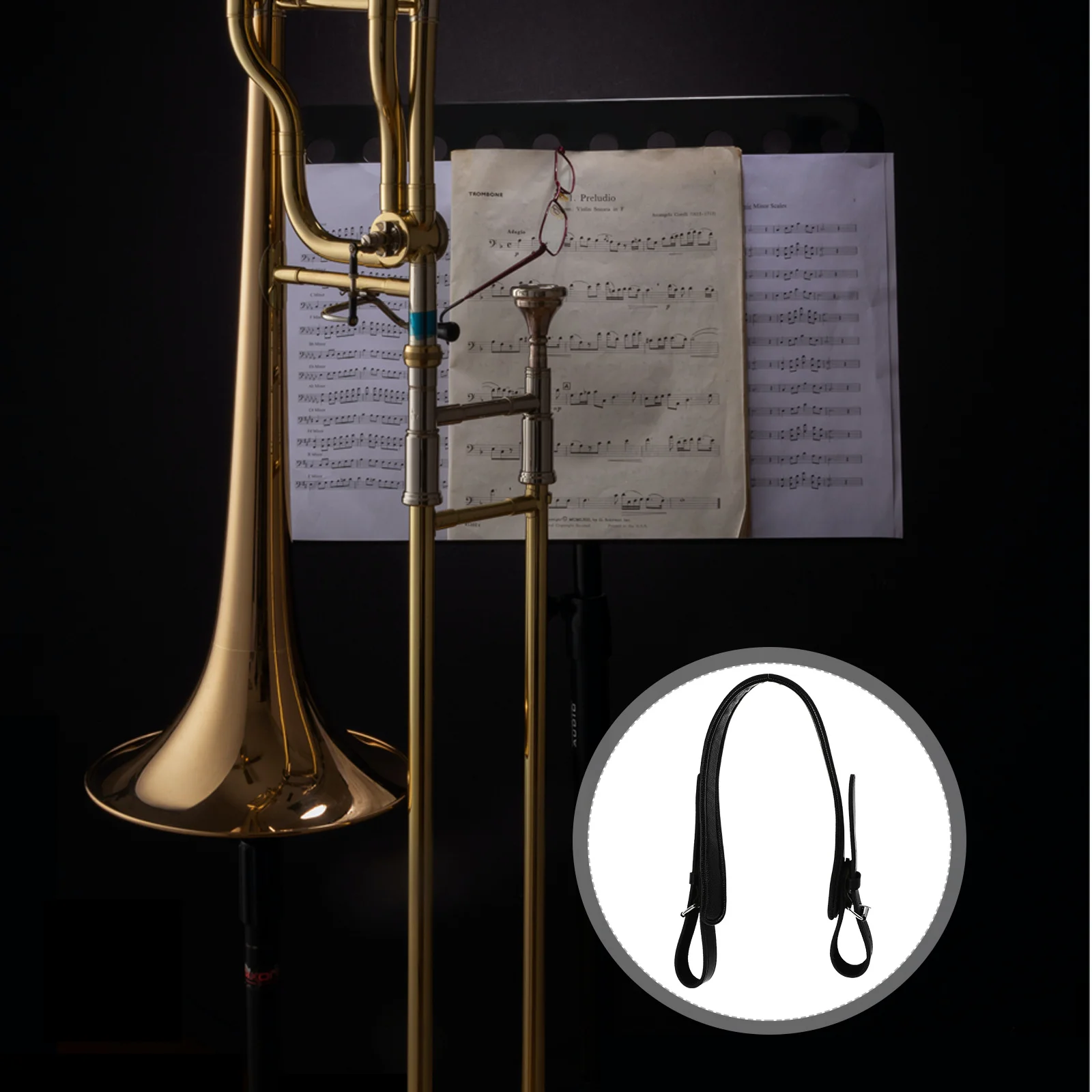 

1pc Tuba Strap Black Lightweight Shoulder Support Belt For Long Playing Sessions Music Performance Outdoor Party Tuba