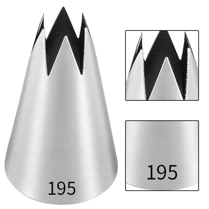 Icing Tips Stainless Steel Nozzle Icing Tips DIY Icing Nozzle Tool For Cupcakes Reusable Russian Piping Tips Cake Decorating