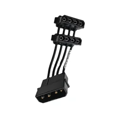 Cabo de alimentação atx para computador de mesa, d 4 pinos ide molex 1 a 2 divisor de 2 portas macho fêmea cabo curto 18awg