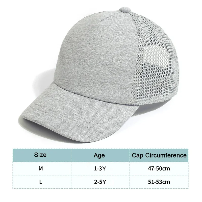 New Kids Baseball Cap Cartoon Dinosaur Summer Boys Girls Caps Sun Protection Casual Hat Mesh Breathable Children Accessories