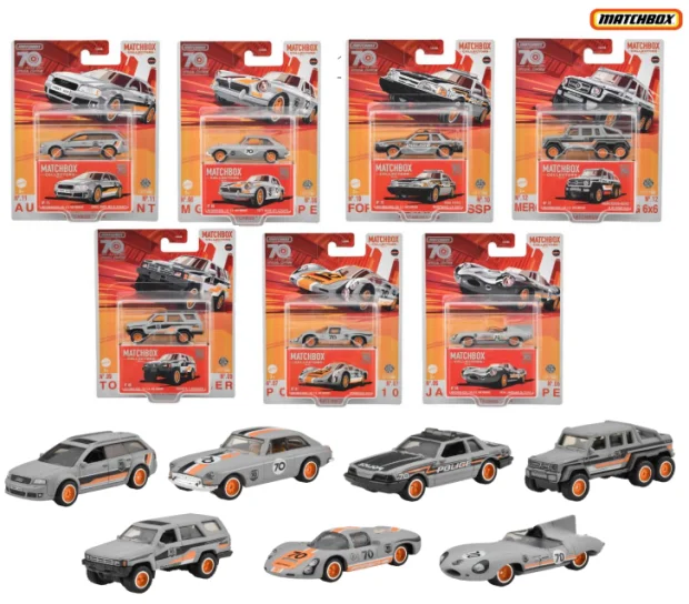 

7PCS Set Match Box Collect Toys Cars Mercedes Benz G-Class Porsche Toyota Audi Easy Model Boy Gift