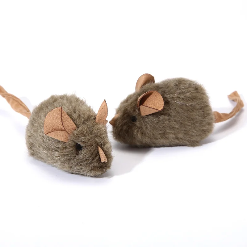 Interaktives Maus-Plüsch-Katzenspielzeug Quietschende Imitationsmäuse Bissresistentes Kätzchen-Spielzeug Interaktives Plüsch-Katzenspielzeug Zubehör – Detail 6