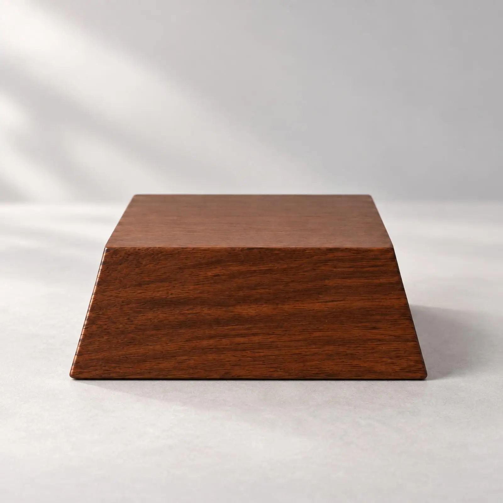 Tapered Wood Display Riser Pedestal Stand for Collectibles Ornaments Desk Shelf Decor