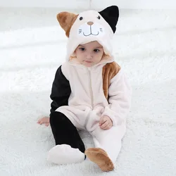 Animal Cat Newborn Baby Clothes Bodysuit Boy Girl Romper Kigurumis Cosplay Costume Toddler Jumpsuit Halloween Infant Outfits